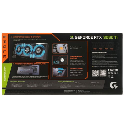 Видеокарта NVIDIA GIGABYTE RTX 3060 Ti EAGLE OC 8G