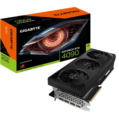 Видеокарта NVIDIA GIGABYTE RTX 4090 WINDFORCE 24G
