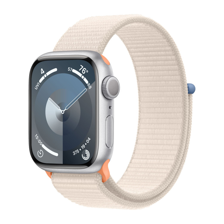 Apple Watch 9 Aluminum Silver 41mm Starlight loop