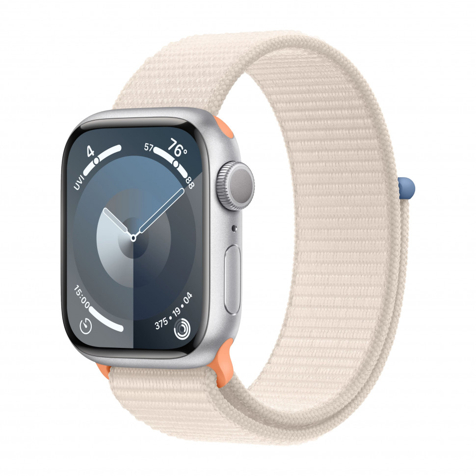 Apple Watch 9 Aluminum Silver 41mm Starlight loop