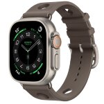 Apple Watch Ultra 4 Hermes 49mm, спортивный ремешок Scub’H Diving серого цвета