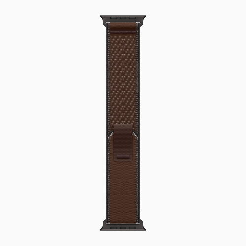 Ремешок для Apple Watch Ultra 49mm Trail Loop Black Titanium (M/L) - Dark Umber (Коричневый)