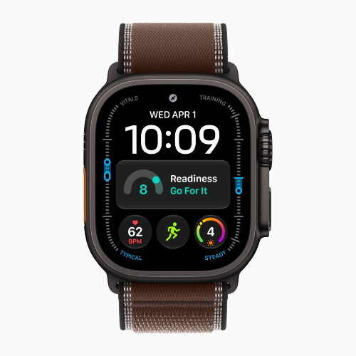 Ремешок для Apple Watch Ultra 49mm Trail Loop Black Titanium (M/L) - Dark Umber (Коричневый)