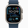 Apple Watch Ultra 3 49mm Titanium Case with Blue Ocean Band