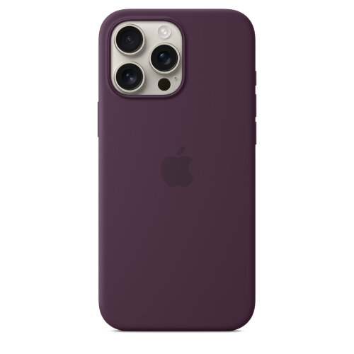 Силиконовый чехол для iPhone 16 Pro Max с MagSafe - Plum (Бордовый)