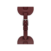 Ремешок Hermes для Apple Watch 42mm Attelage En Selle — бордово-красный (Rouge H)