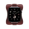 Ремешок Hermes для Apple Watch 42mm Attelage En Selle — бордово-красный (Rouge H)