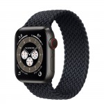 Apple Watch Edition Series 6 Titanium Space Black 40mm, плетёный монобраслет угольного цвета