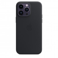 Кожаный чехол для iPhone 14 Pro с MagSafe - "Тёмная ночь"