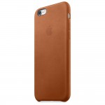 Чехол кожаный для iPhone 6s Золотисто-коричневый