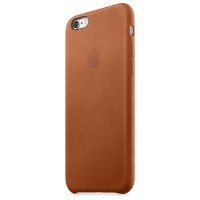 Чехол кожаный для iPhone 6s Золотисто-коричневый