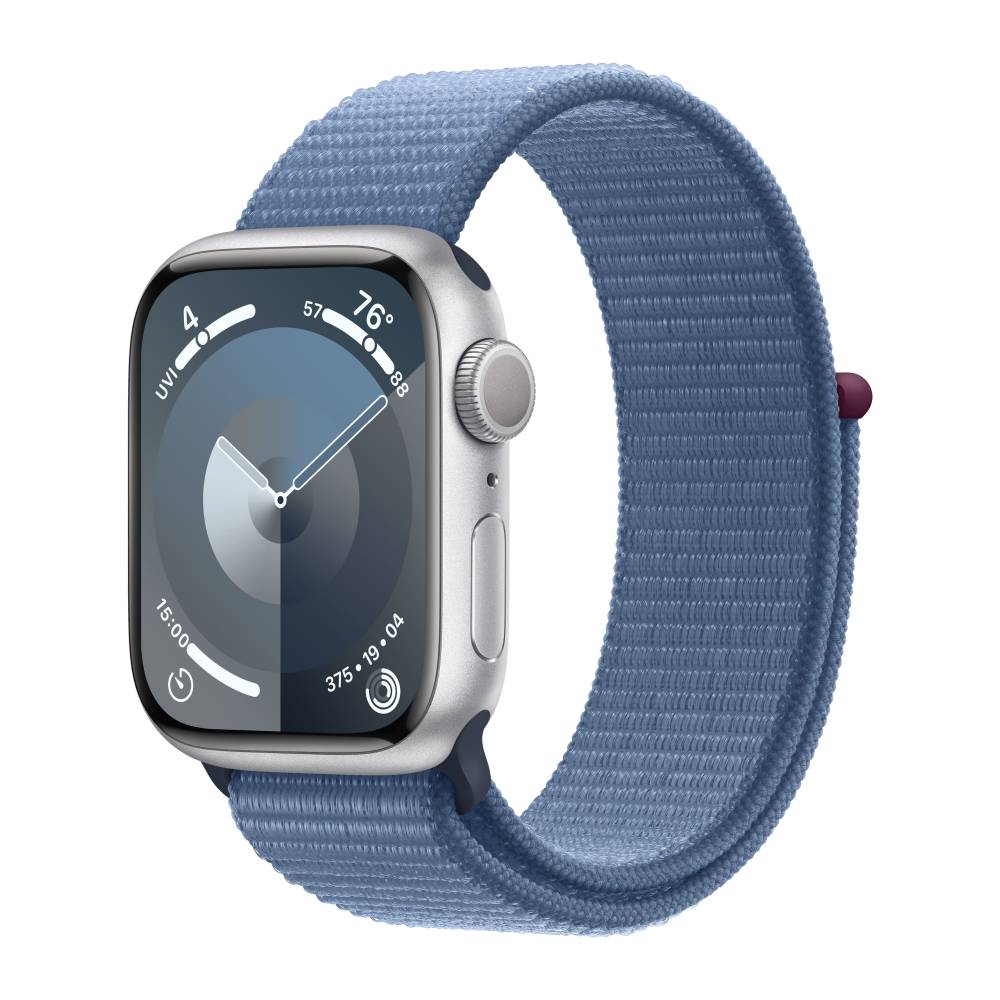 Apple Watch 9 Aluminum Silver 41mm Winter blue