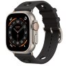 Apple Watch Ultra 4 Hermes 49mm, спортивный ремешок Scub’H Diving черного цвета
