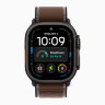 Ремешок для Apple Watch Ultra 49mm Trail Loop Black Titanium (S/M) - Dark Umber (Коричневый)