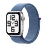 Apple Watch SE (2023) 44mm, Silver Aluminum Case with Sport Loop - Winter Blue (Голубой)