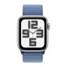 Apple Watch SE (2023) 44mm, Silver Aluminum Case with Sport Loop - Winter Blue (Голубой)