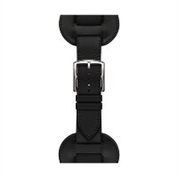 Ремешок Hermes для Apple Watch 46mm En Selle — черный (Noir)