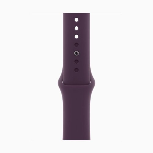 Apple Watch Series 10 42mm, Natural Titanium Case with Sport Band - Plum
