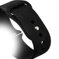 Ремешок спортивный для Apple Watch 42мм W3 Sport Band (Черный)