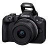 Canon EOS R50 Mirrorless Camera, Black + RF-S 18-45mm F4.5-6.3 IS STM Lens + Backpack + SD Card + Spare Battery