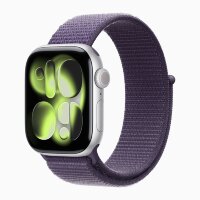 Apple Watch Series 11 42mm, Silver Aluminum Case with Sport Loop - Purple Fog