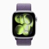 Apple Watch Series 11 42mm, Silver Aluminum Case with Sport Loop - Purple Fog