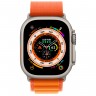 Apple Watch Ultra 49 мм, титановые, браслет альпийская петля, оранжевый (М)