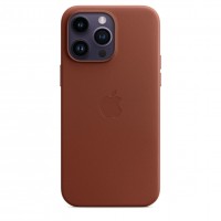 Кожаный чехол для iPhone 14 Pro с MagSafe - Коричневый