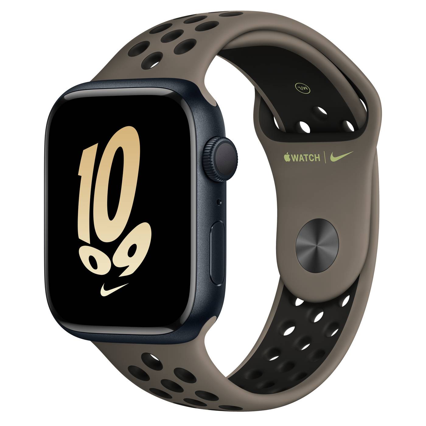 Apple Watch Series 8 Nike Aluminum Midnight 45mm Olive Grey