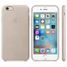 Чехол кожаный для iPhone 6s Бежевый