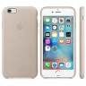Чехол кожаный для iPhone 6s Бежевый