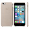 Чехол кожаный для iPhone 6s Бежевый