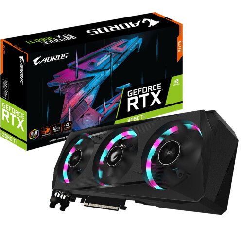 Видеокарта NVIDIA AORUS RTX 3060 Ti ELITE 8G (rev.2.0)