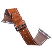 Кожаный ремешок COTEetCI W8 DECOROUS для Apple Watch 42мм - Светло-коричневый