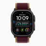 Ремешок для Apple Watch Ultra 49mm Trail Loop Black Titanium (M/L) - Burgundy (Бордовый)