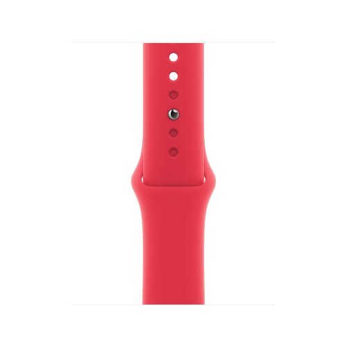 Apple Watch SE (2023) 44mm, Starlight Aluminum Case with Sport Band - Red (Красный)