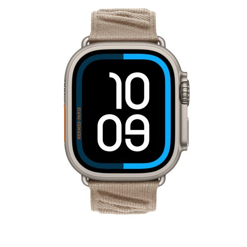 Ремешок Hermès для Apple Watch Ultra 49mm En Mer — светло-бежевый (Argile)
