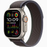 Apple Watch Ultra 3 49mm Titanium Case with Blue/Black Trail Loop (S/M)
