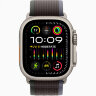 Apple Watch Ultra 3 49mm Titanium Case with Blue/Black Trail Loop (S/M)