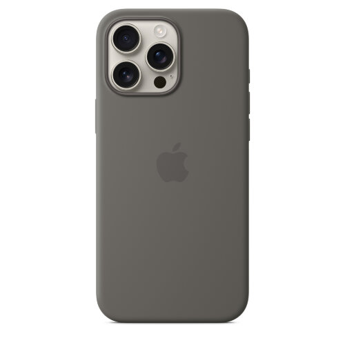 Силиконовый чехол для iPhone 16 Pro Max с MagSafe - Stone Gray (Серый)