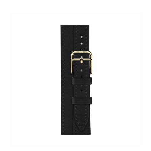 Ремешок Hermes для Apple Watch 42mm Double Tour Attelage — черный (Noir)