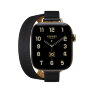 Ремешок Hermes для Apple Watch 42mm Double Tour Attelage — черный (Noir)