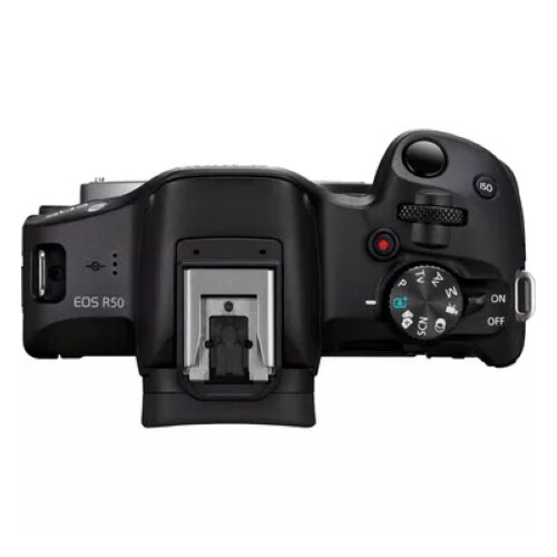 Canon EOS R50 Mirrorless Camera, Black + RF-S 18-45mm F4.5-6.3 IS STM Lens