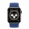 Apple Watch Edition Series 6 Titanium Space Black 40mm, плетёный монобраслет атлантический синий