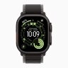 Apple Watch Ultra 3 49mm Black Titanium Case with Black/Charcoal Trail Loop (M/L)