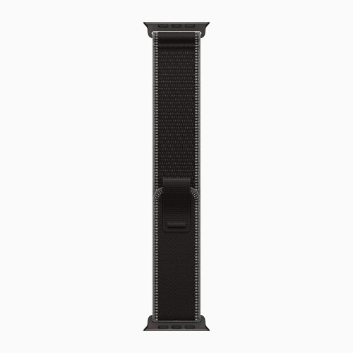 Apple Watch Ultra 3 49mm Black Titanium Case with Black/Charcoal Trail Loop (M/L)