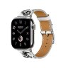 Ремешок Hermes для Apple Watch 42mm Single Tour Animaux Bandana - Белый (Blanc)