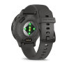 Умные часы Garmin Venu 3S 41mm Slate Stainless Steel Bezel Pebble Gray Case Silicone Band