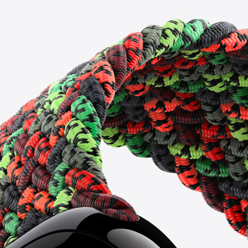Монобраслет для Apple Watch 42mm Braided Solo Loop - Черное единство (Black Unity)