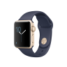  Apple Watch Series 2 38mm, тёмно-синий спортивный ремешок, корпус из золотистого алюминия